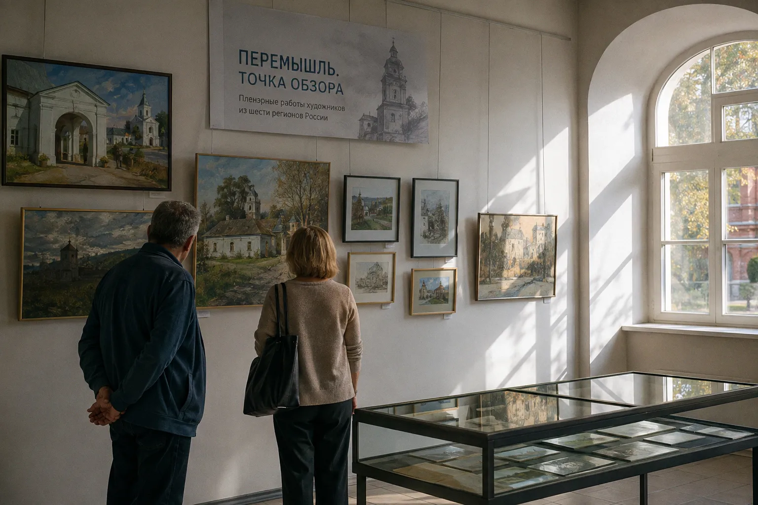 Выставка «Перемышль. Точка обзора»: как художники работают с натурой